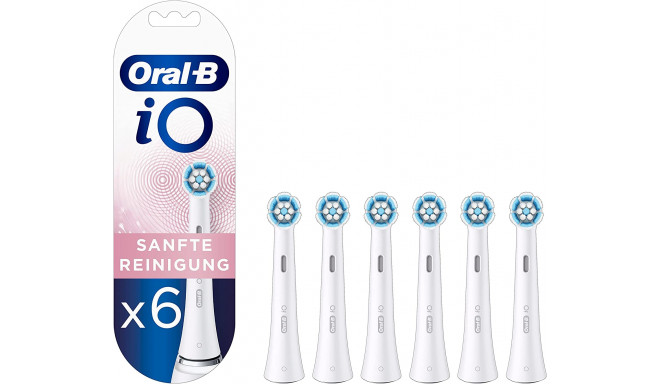 Braun toothbrush tip Oral-B iO Gentle Care 6pcs, white