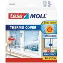 Tesa tesamoll Thermo Cover, window insulating film, insulation (transparent, 4 meters x 1.5 meters)