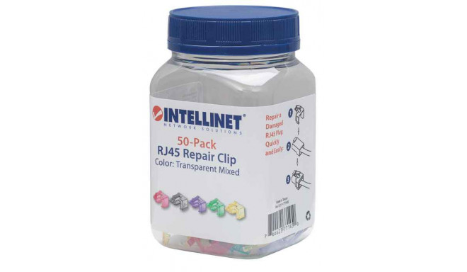 Intellinet 771450 RJ45 pistiku paranduskinnitus, 50 tk komplekt, mitmevärviline