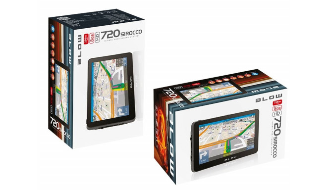BLOW GPS 720 sirocco 7" TFT, AV, 256MB/8GB