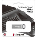 Kingston mälupulk 128GB DataTraveler Kyson USB 3.2, hõbedane