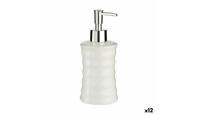 Soap Dispenser Berilo DW20800-B White Metal Ceramic Waves 260 ml (12 Units)