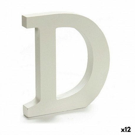 Letter Pincello 1711004 D White 1,8 x 21 x 17 cm (12 Units)