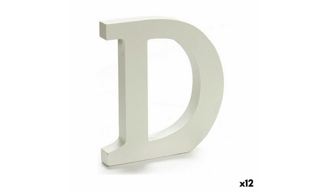 Letter Pincello 1711004 D White 1,8 x 21 x 17 cm (12 Units)