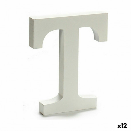 Letter Pincello 1711020 T White 1,8 x 21 x 17 cm (12 Units)