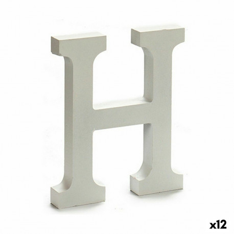 Letter Pincello 1711008 H White 1,8 x 21 x 17 cm (12 Units)