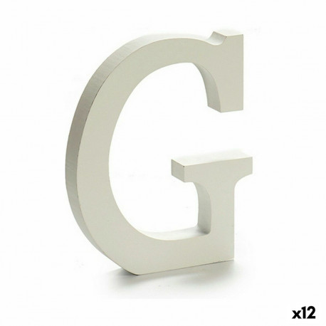 Letter Pincello 1711007 G White 1,8 x 21 x 17 cm (12 Units)