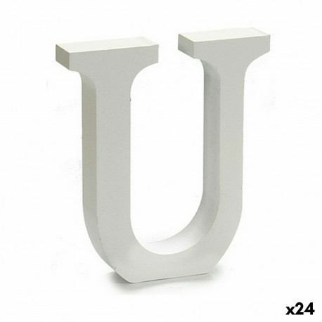 Letter Pincello 1711057 U White 2 x 16 x 14,5 cm (24 Units)