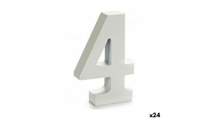 Number Pincello 1711067 4 White 2 x 16 x 14,5 cm (24 Units)