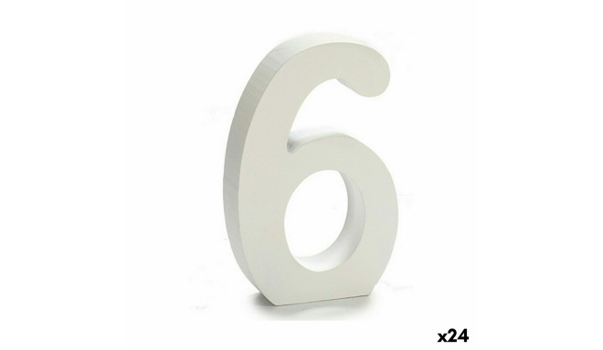 Number Pincello 1711069 6 White 2 x 16 x 14,5 cm (24 Units)