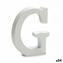 Täht G Puit Valge (2 x 16 x 14,5 cm) (24 Ühikut)