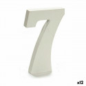 Numbrid 7 Puit Valge (1,8 x 21 x 17 cm) (12 Ühikut)