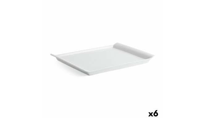 Serving Platter Quid Gastro Fresh Ceramic White (31 x 23 cm) (6 Units)