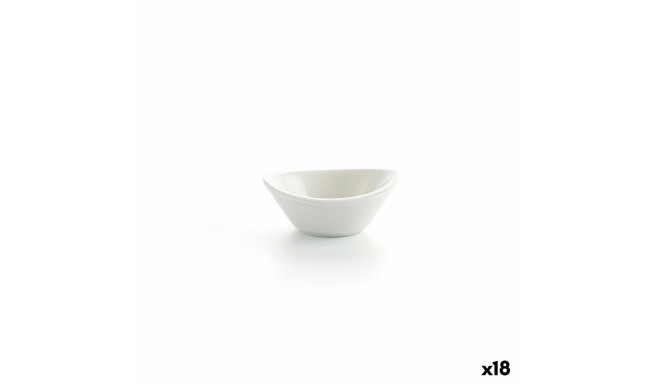 Bowl Ariane Alaska Mini Ceramic White (8,5 x 8,3 x 3,5 cm) (18 Units)