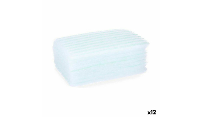 Body Sponge Soap Blue White 19,5 x 12 x 1,5 cm (12 Units)