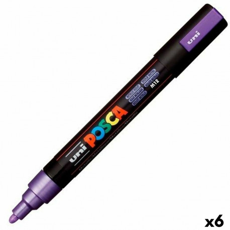 Marker POSCA PC-5M Lilla (6 Ühikut)