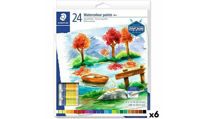 Akvarellvärvide komplekt Staedtler Design Journey 6 Tükid, osad 12 ml