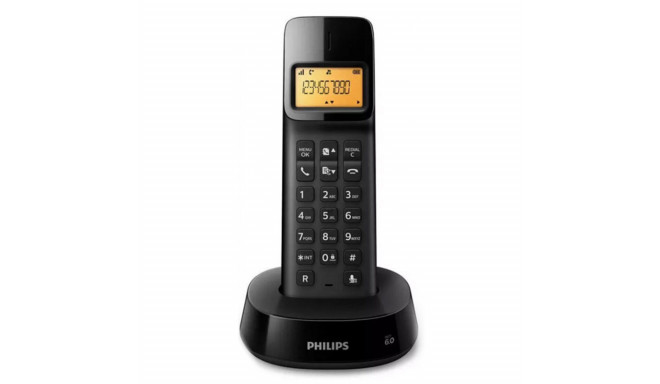 Bezvadu Tālrunis Philips D1601B/01 1,6" 300 mAh GAP Melns