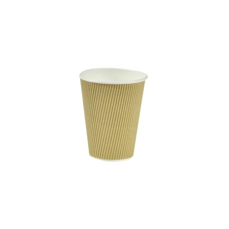 Tassid ühekordsed, paber,  RIPPLE 355 ml, D90 mm, 25 tk.