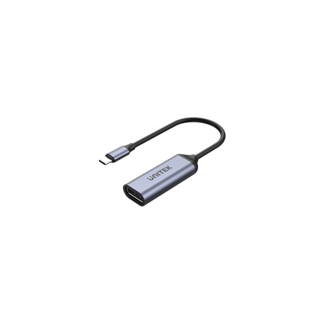 UNITEK adapter V1415C USB-C–DisplayPort 1.4 8K 60Hz 15cm ALU