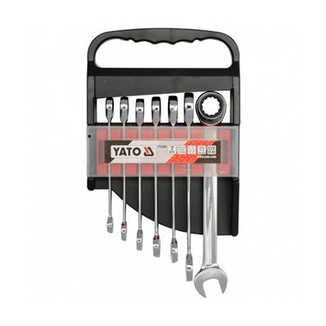 Käristiga Leht-Silmusvõtmete Komplekt 10-19Mm (7Tk.) YT-0208 YATO