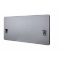 Up up acoustic desktop privacy panel with felt filling, gray (1200x600mm)