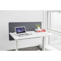 Up up acoustic desktop privacy panel with felt filling, gray (1200x600mm)