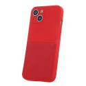Fusion Card Case silikoonist ümbris Apple iPhone 14 Pro punane
