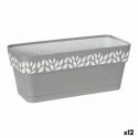 Pašlaistīšanas stādītājs Cloe Pelēks Balts Plastmasa (13,3 x 12,3 x 29,3 cm) (12 gb.)