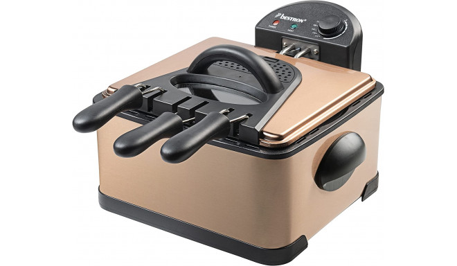 Bestron deep fryer XL DF402CO, copper/black