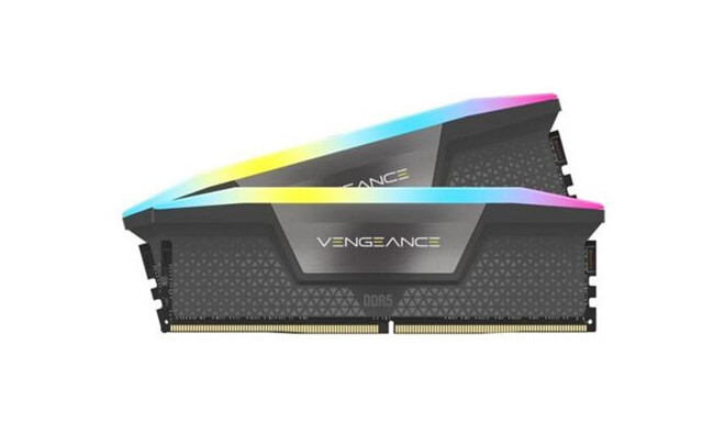 Corsair DDR5 32GB - 6000 - CL - 30 - Dual-Kit - DIMM - CMH32GX5M2B6000Z30K, Vengeance RGB, EXPO, bla