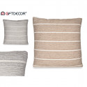 Cushion Stripes Grey Brown (45 x 12 x 45 cm) (12 Units)