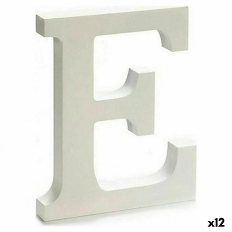 Letter Pincello 1711005 E White 1,8 x 21 x 17 cm (12 Units)