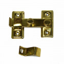 Door Hasp EDM Reversible Polished brass (8 cm)