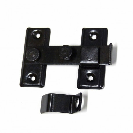 Door latch EDM 85080 Steel Galvanised 8 cm Reversible