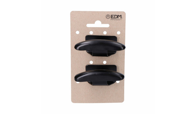 Uksesilt EDM 85575 Must Teras Riided 2 Ühikut