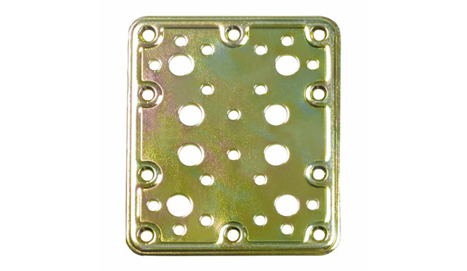 Kinnitusplaat AMIG 504-12126 Töödeldud bikromaadiga Kuldne Teras (200 x 100 mm)