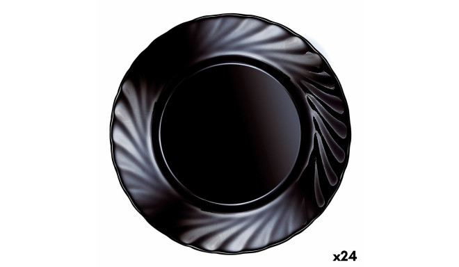 Dessert dish Luminarc Trianon Black Glass (Ø 19,5 cm) (24 Units)