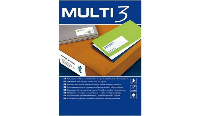 Printer Labels MULTI 3 White Upright 100 Sheets 97 x 42,4 mm