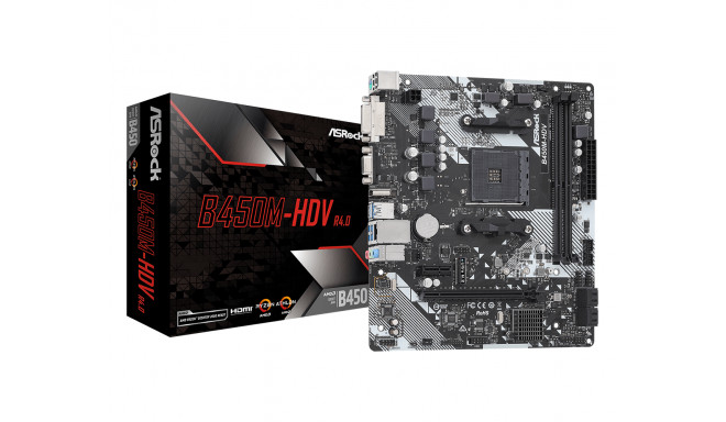 ASRock B450M-HDV R4.0 emaplaat