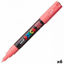 Маркер POSCA PC-1M Coral Розовый (6 штук)