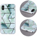 TelForceOne case Geometric Marmur Samsung Galaxy A03S, green