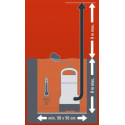 Einhell Dirt water pump GC-DP 7835, immersion / pressure pump (red / black, 780 watts)