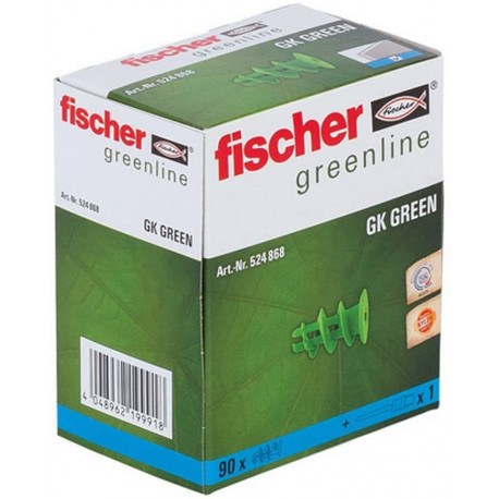 Gipskartondübel GK GREEN (grün, 90 Stück)