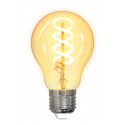 DELTACO SMART HOME Spiral LED filament lamp, E27, WiFI 2.4GHz, 5.5W, 470lm, dimmable, 1800K-6500K, 2
