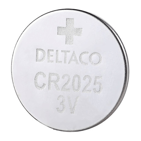 Lithium battery DELTACO Ultimate 3V, CR2025 button cell, 1-pack / ULT-CR2025-1P