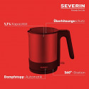 Severin WK 3409, kettle (stainless steel (brushed) / black, 1.7 liters)