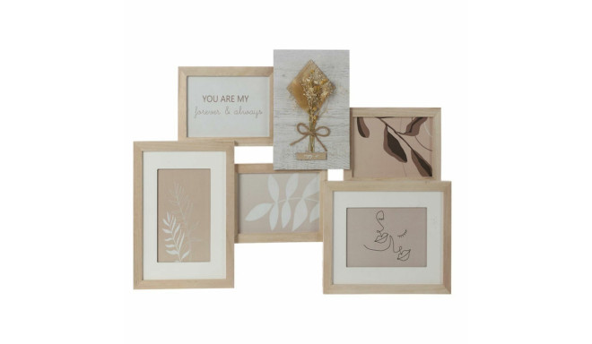 Foto rāmis DKD Home Decor 54 x 2,4 x 36,7 cm Stikls Dabisks Shabby Chic