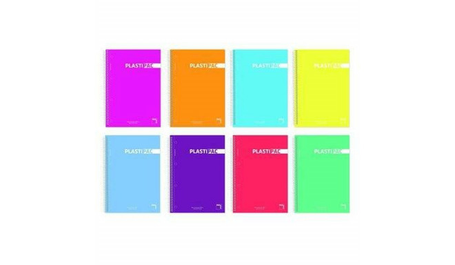 Märkmik Pacsa Plastipac Mitmevärviline Din A4 80 Lehed 21,5 x 31,5 cm 5 Tükid