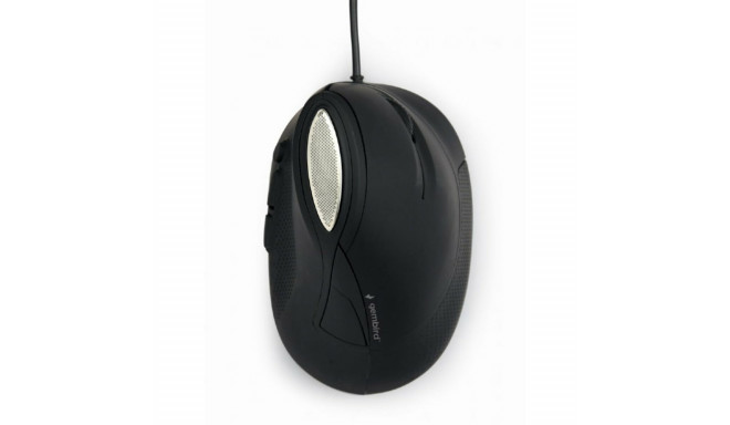 Mouse with Cable and Optical Sensor GEMBIRD MUS-ERGO-03. 3200 DPI Black (1 Unit)